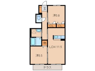 シャーメゾン陽の物件間取画像